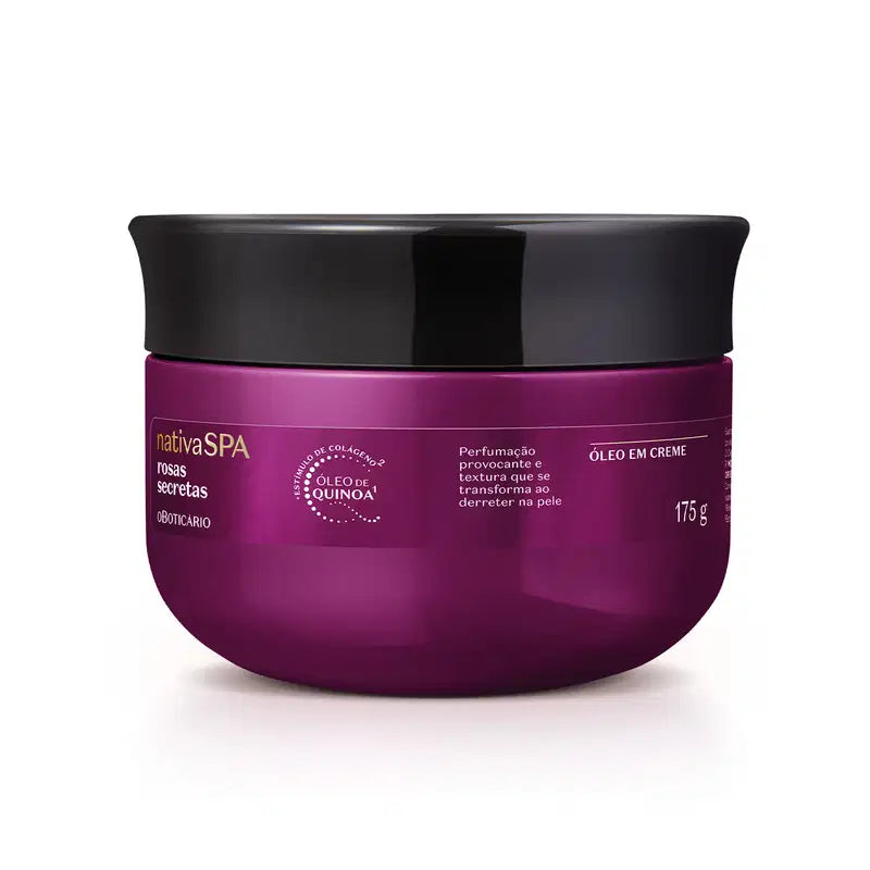 Creme em óleo rosas secretas o Boticário 175g