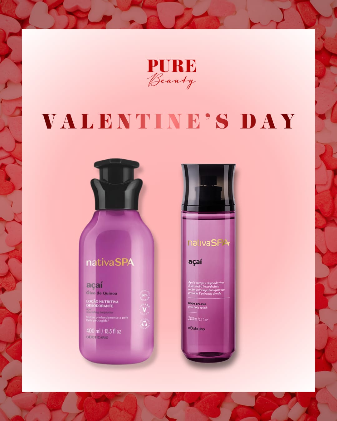 Kit Açaí - Loção Corporal e Body Splash