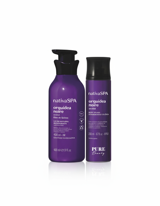 Kit Presente Loção Corporal e Body Splash Orquídea Noire