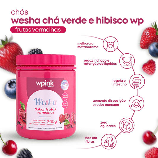 Wesha Chá Verde e Hibisco - 300g