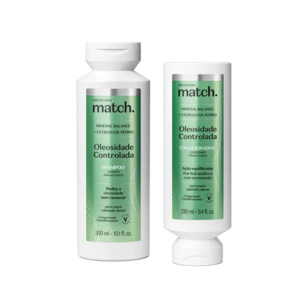 Cabelos Oleosos - Hair Pack Oiliness Control - Kit Shampoo e Condicionador