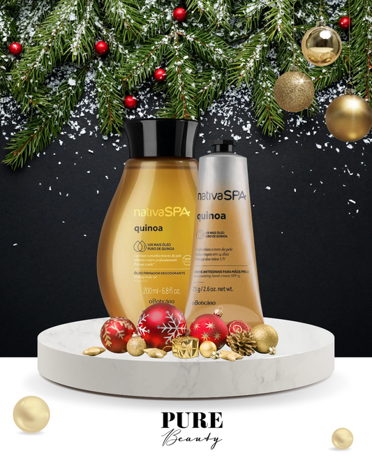 Kit Presente Óleo Corporal e Creme de Mãos Quinoa