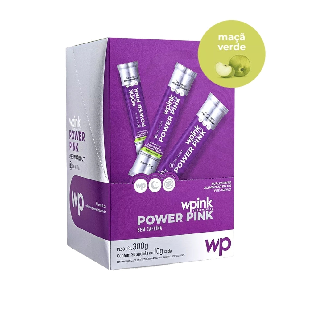 Power Pink Pre-Workout with Caffeine - Green Apple