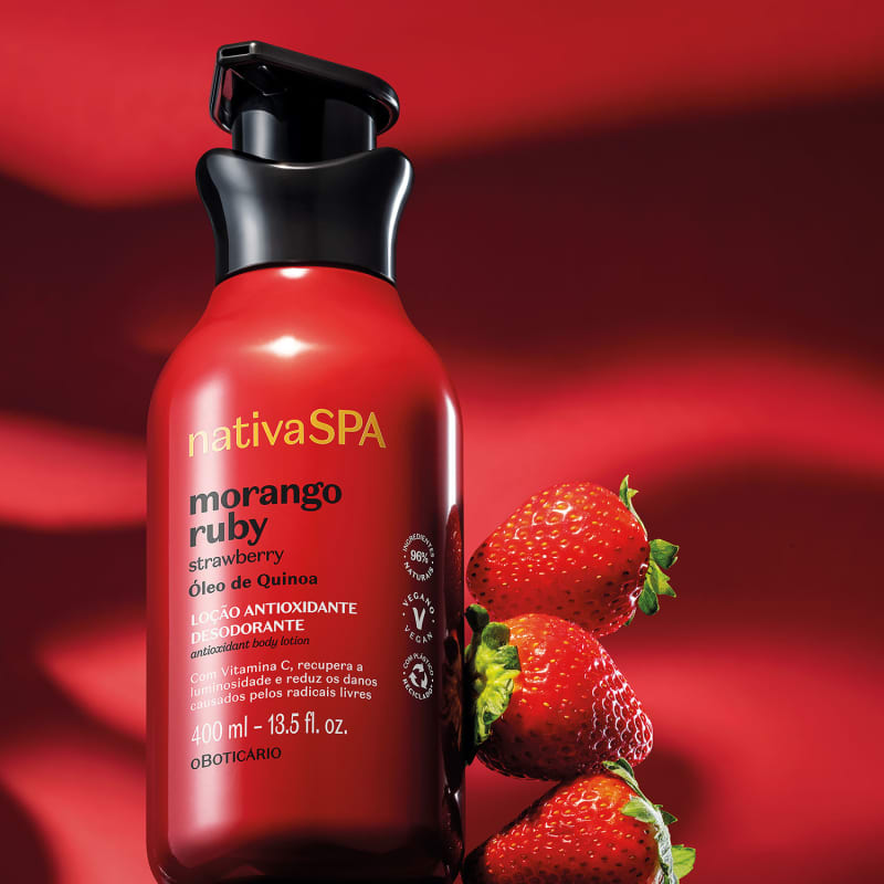 Creme Corporal - Morango Ruby