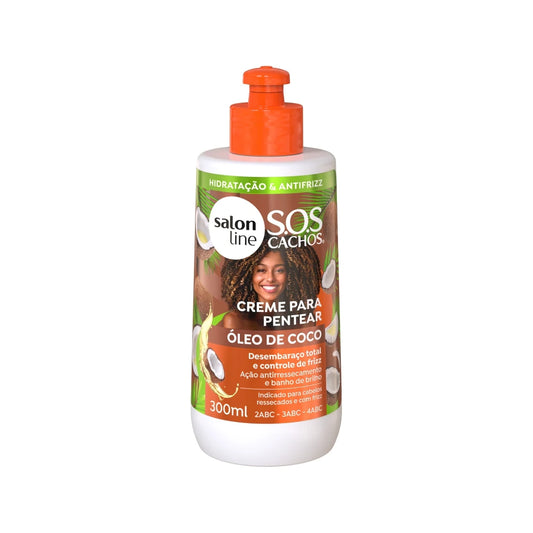 SOS CACHOS - Creme de Pentear: Óleo de Coco