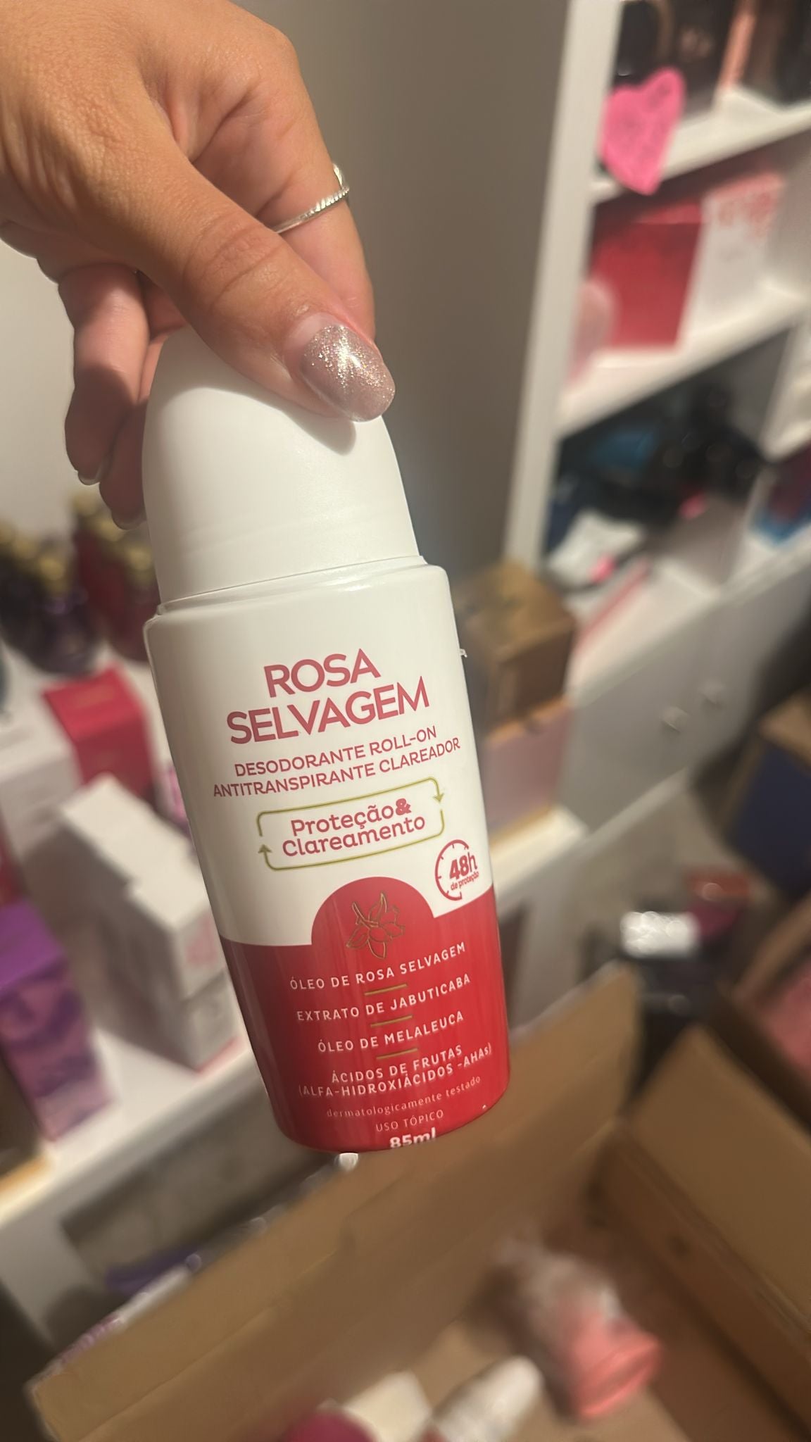 Desodorante Roll On - Rosa Selvagem