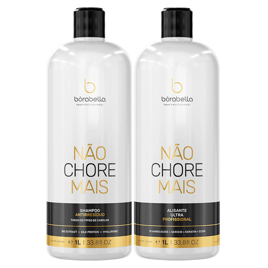 Kit Progressiva + Shampoo 1L Não Chore Mais - Borabella