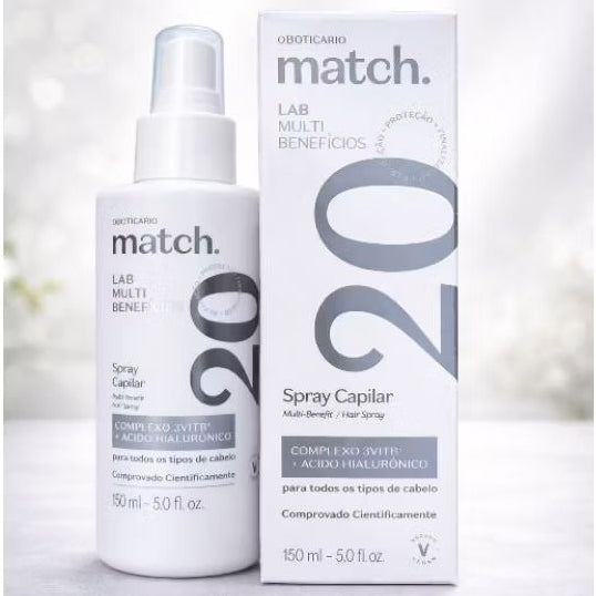 Spray Capilar Match 20 Lab Multibenefícios - O Boticário