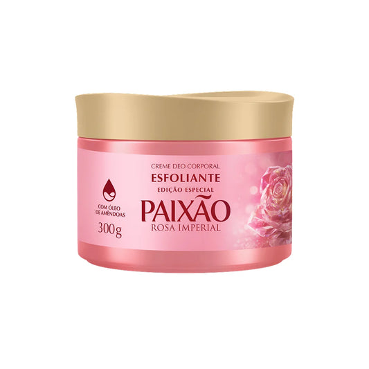 Loção Esfoliante Paixão Edição Especial Rosa Imperial Ação Desodorante 300g