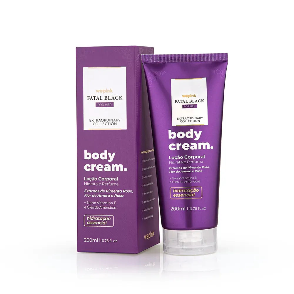 Body Cream Fatal Black For Her Desodorante Hidratante 200ml