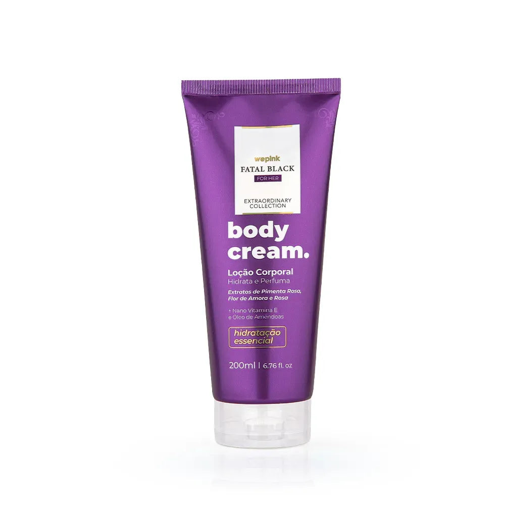 Body Cream Fatal Black For Her Desodorante Hidratante 200ml