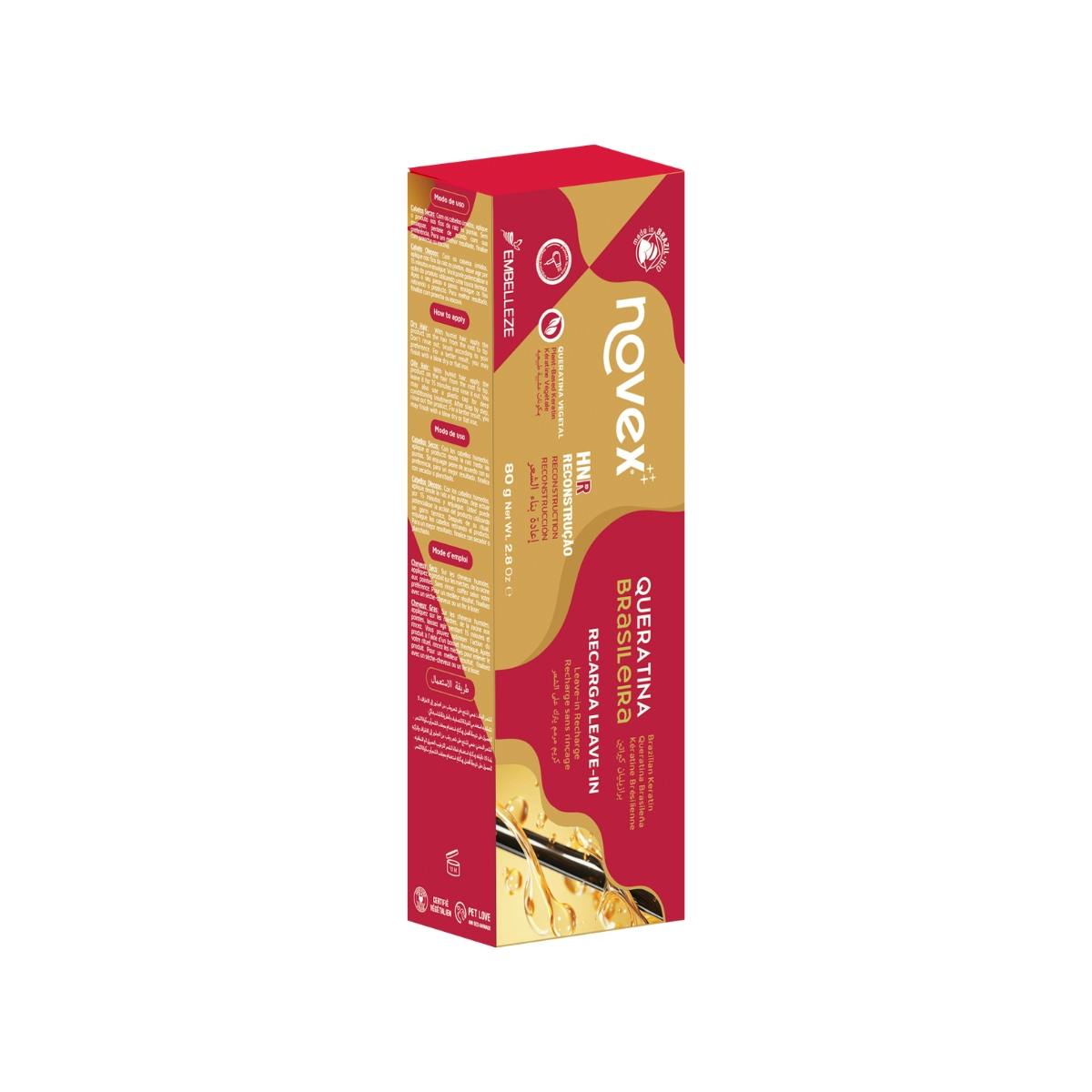 Queratina novex recarga leave in 80g Recarga