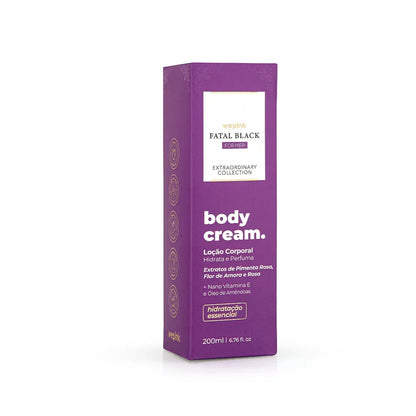Body Cream Fatal Black For Her Desodorante Hidratante 200ml