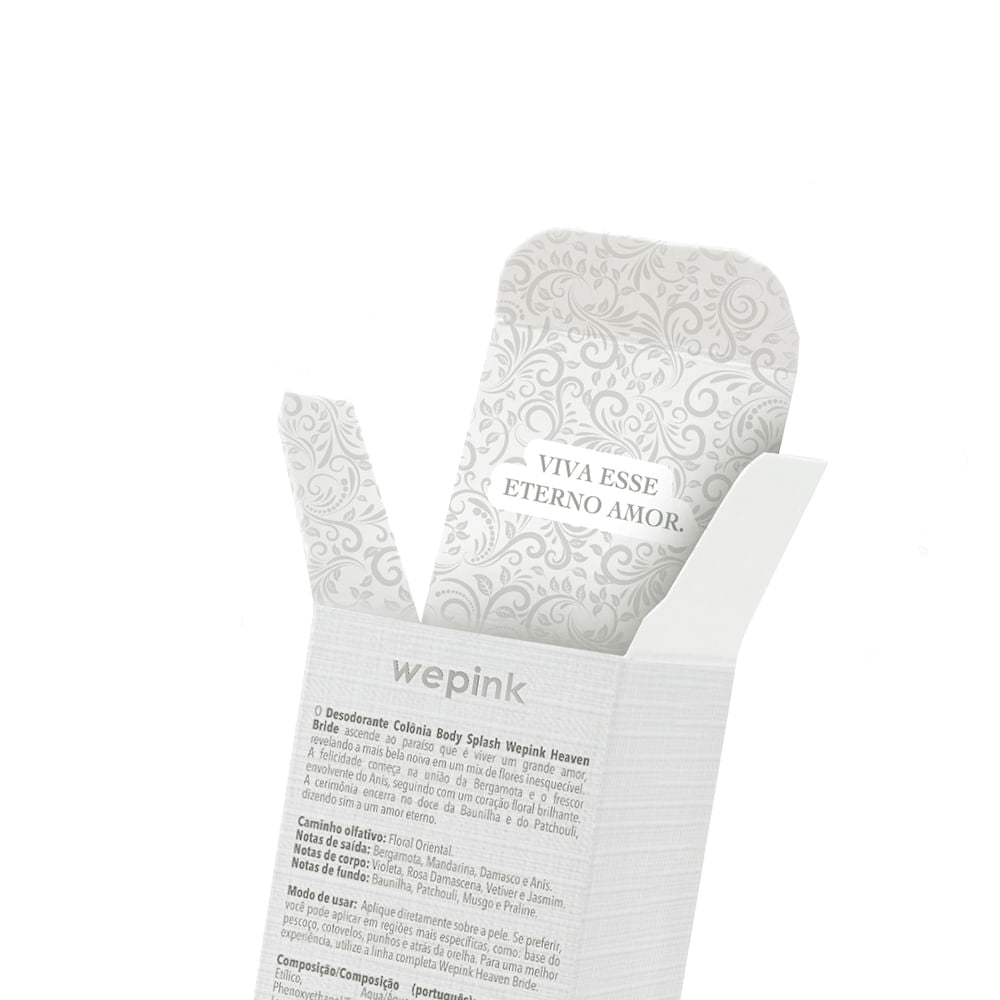 Body Splash Heaven Bride Desodorante Colônia 200ml