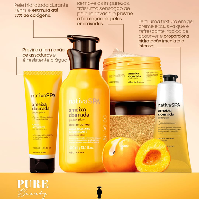 Loção Ameixa Dourada - Golden Plum Body Lotion