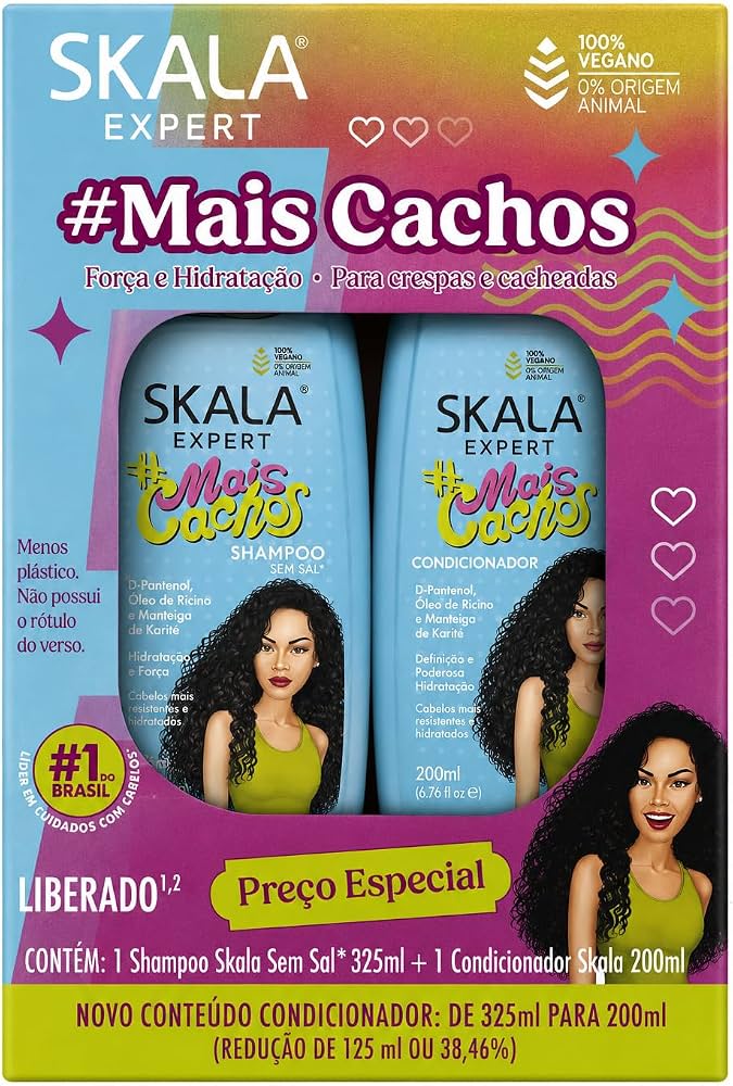 Shampoo e Condicionador Skala - Mais Cachos