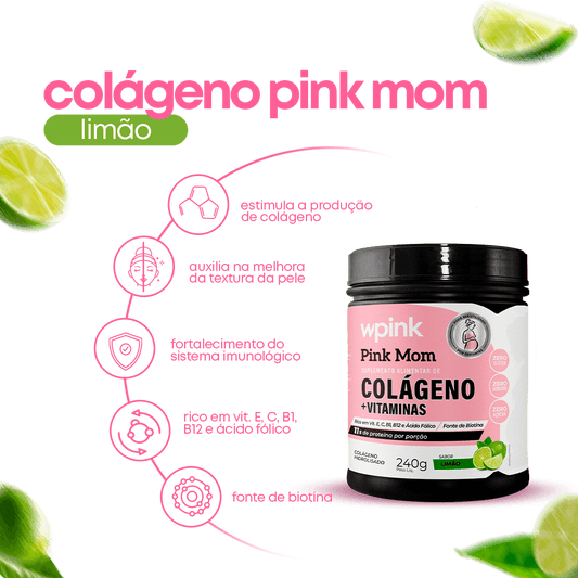 Colágeno Pink Mom de Limão - 240g