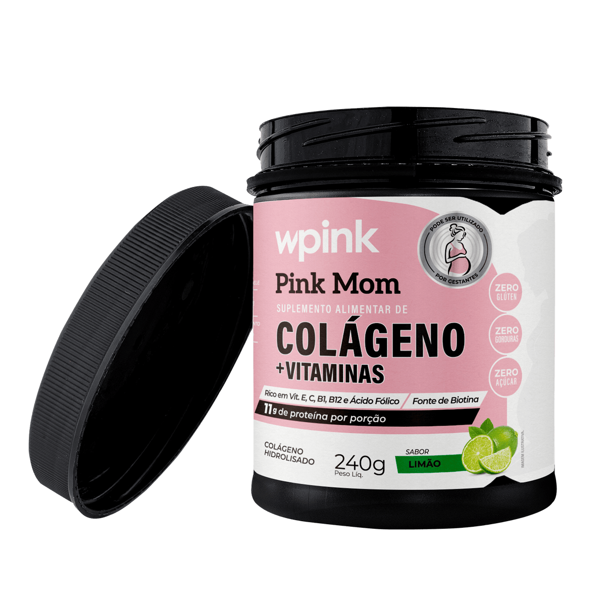 Colágeno Pink Mom de Limão - 240g