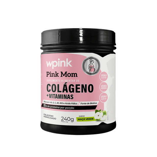 Colágeno Pink Mom Maçã Verde - 240g