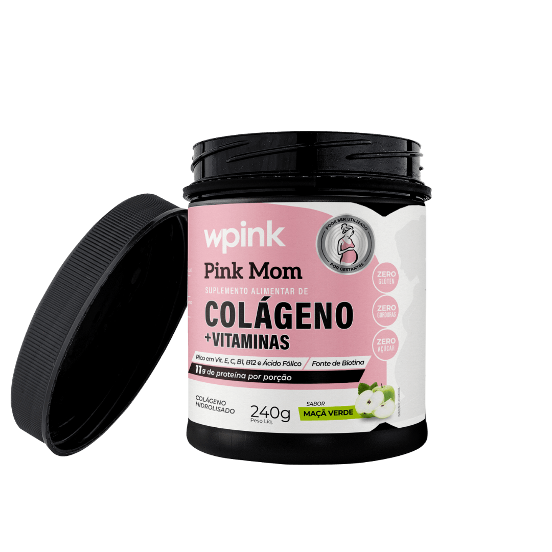 Colágeno Pink Mom Maçã Verde - 240g