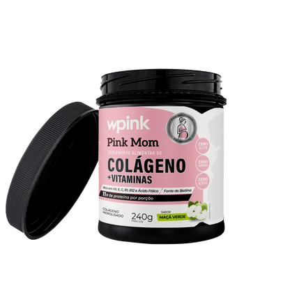 Colágeno Pink Mom Maçã Verde - 240g