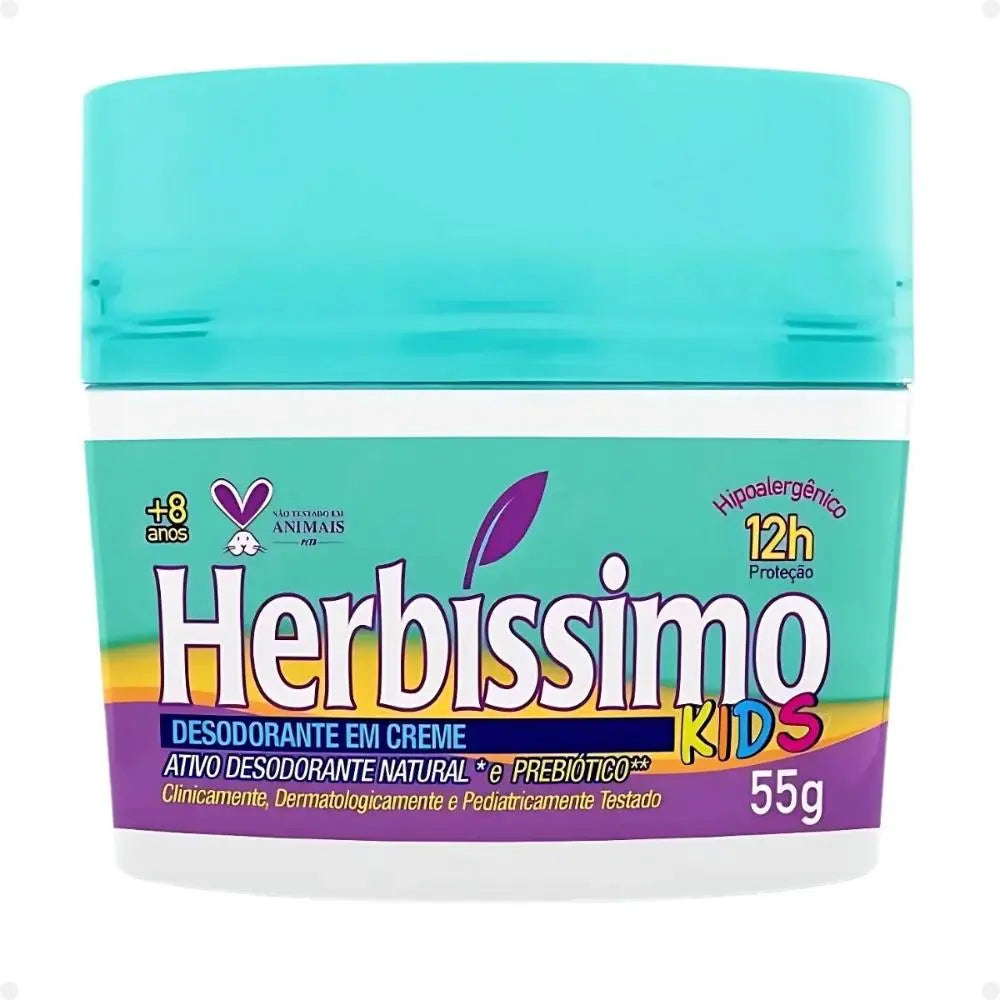 Desodorante Creme Antitranspirante Herbíssimo Kids 55g