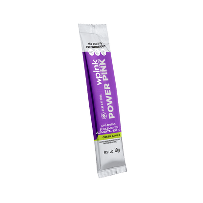 Power Pink sem Cafeína de Maçã Verde - Pré-treino - 300g