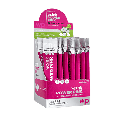 Power Pink de Maçã Verde - Pré-treino – 300g
