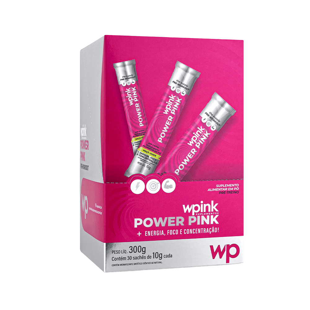 Power Pink de Maçã Verde - Pré-treino – 300g