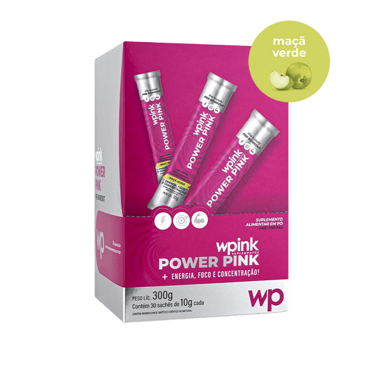 Power Pink de Maçã Verde - Pré-treino – 300g
