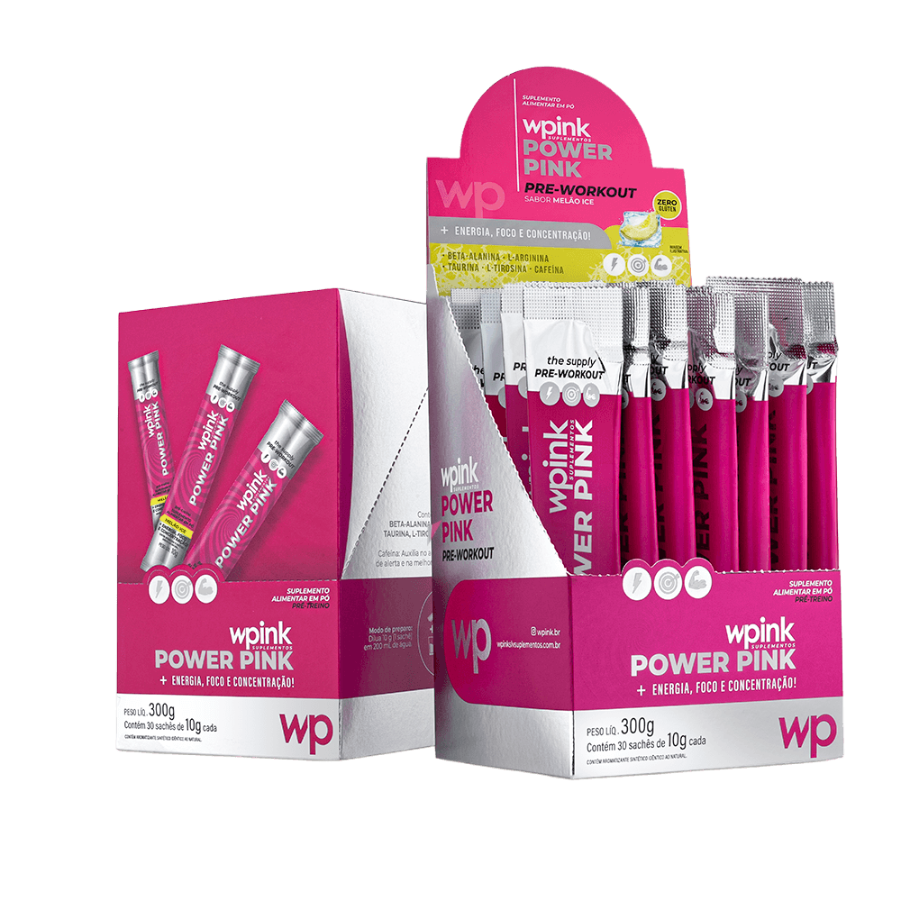 Power Pink de Melão Ice - Pré-treino - 300g