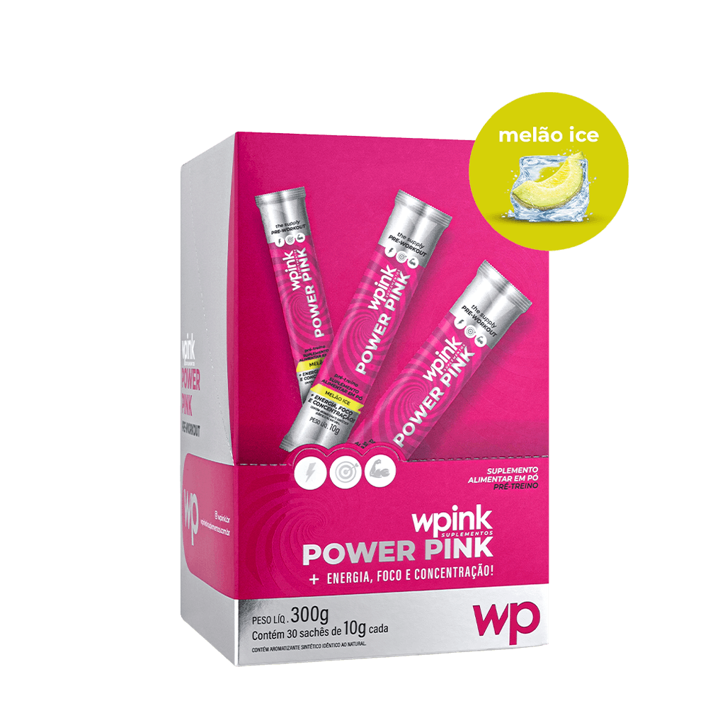 Power Pink de Melão Ice - Pré-treino - 300g