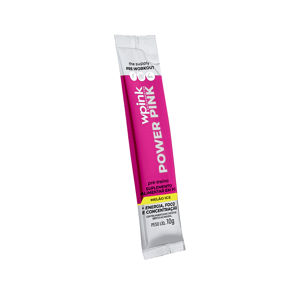 Power Pink de Melão Ice - Pré-treino - 300g