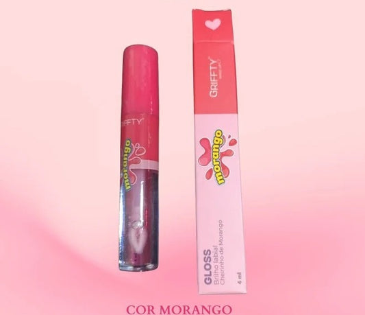 Gloss Brilho Labial - Morango - Grifftty