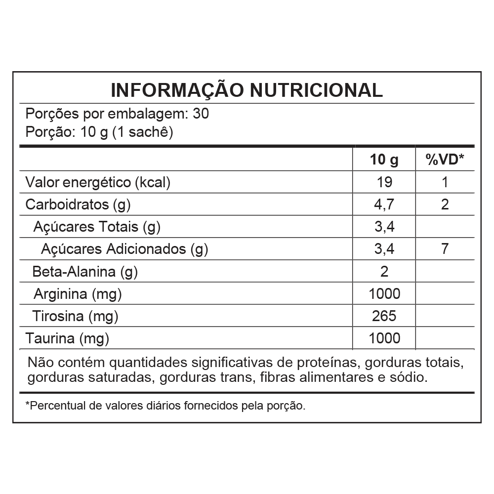 Power Pink sem Cafeína de Maçã Verde - Pré-treino - 300g