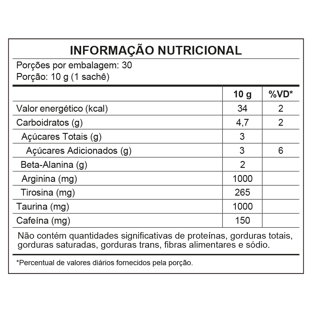 Power Pink de Maçã Verde - Pré-treino – 300g