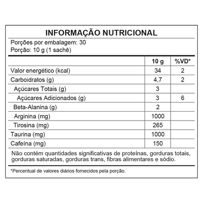 Power Pink de Maçã Verde - Pré-treino – 300g