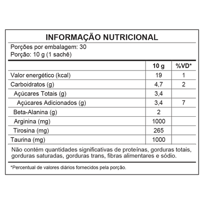Power Pink sem Cafeína de Uva Verde - Pré-treino - 300g