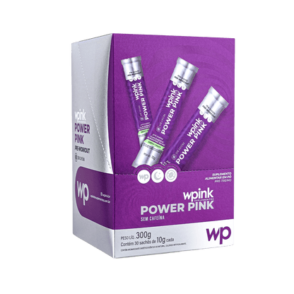 Power Pink sem Cafeína de Uva Verde - Pré-treino - 300g