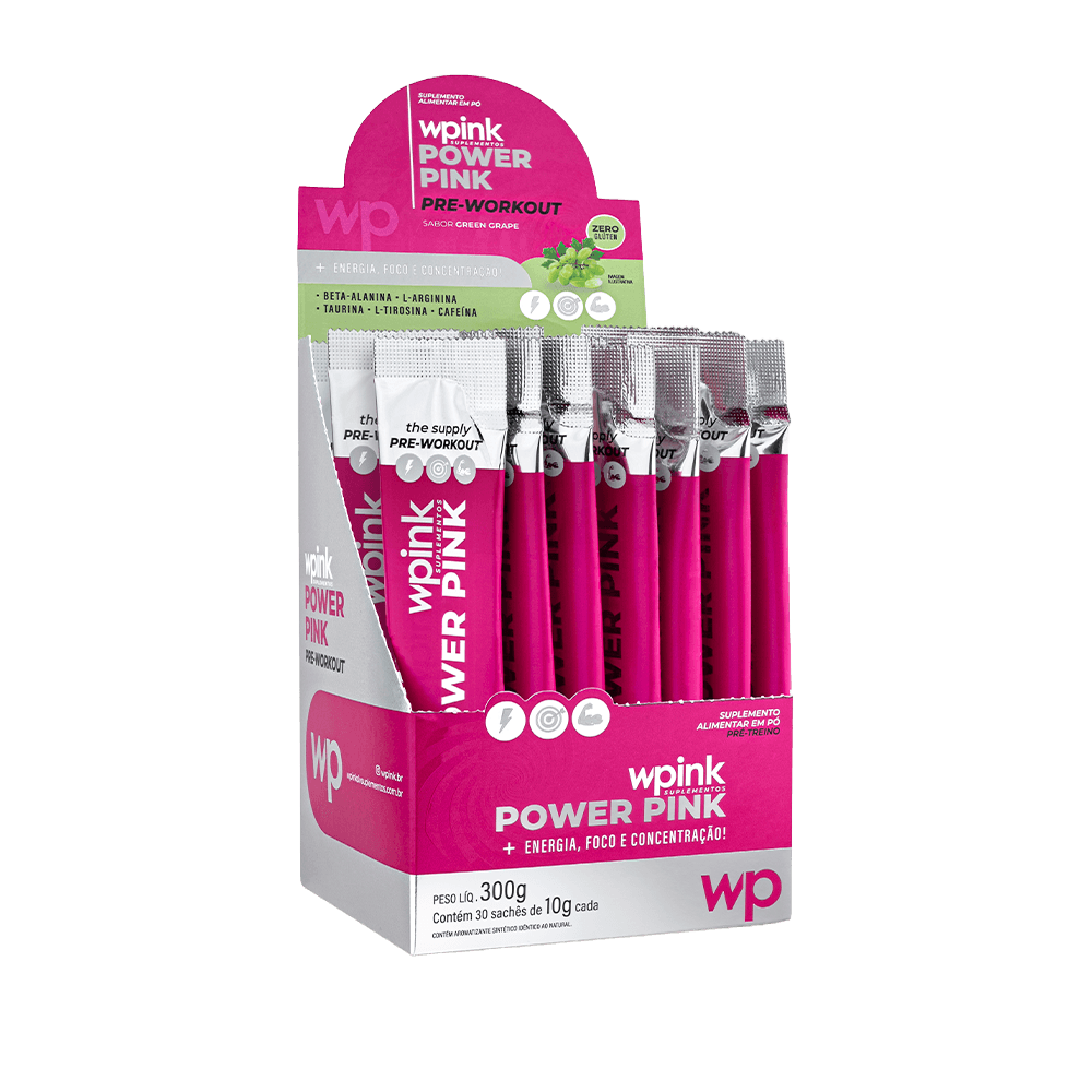 Power Pink de Uva Verde - Pré-treino – 300g