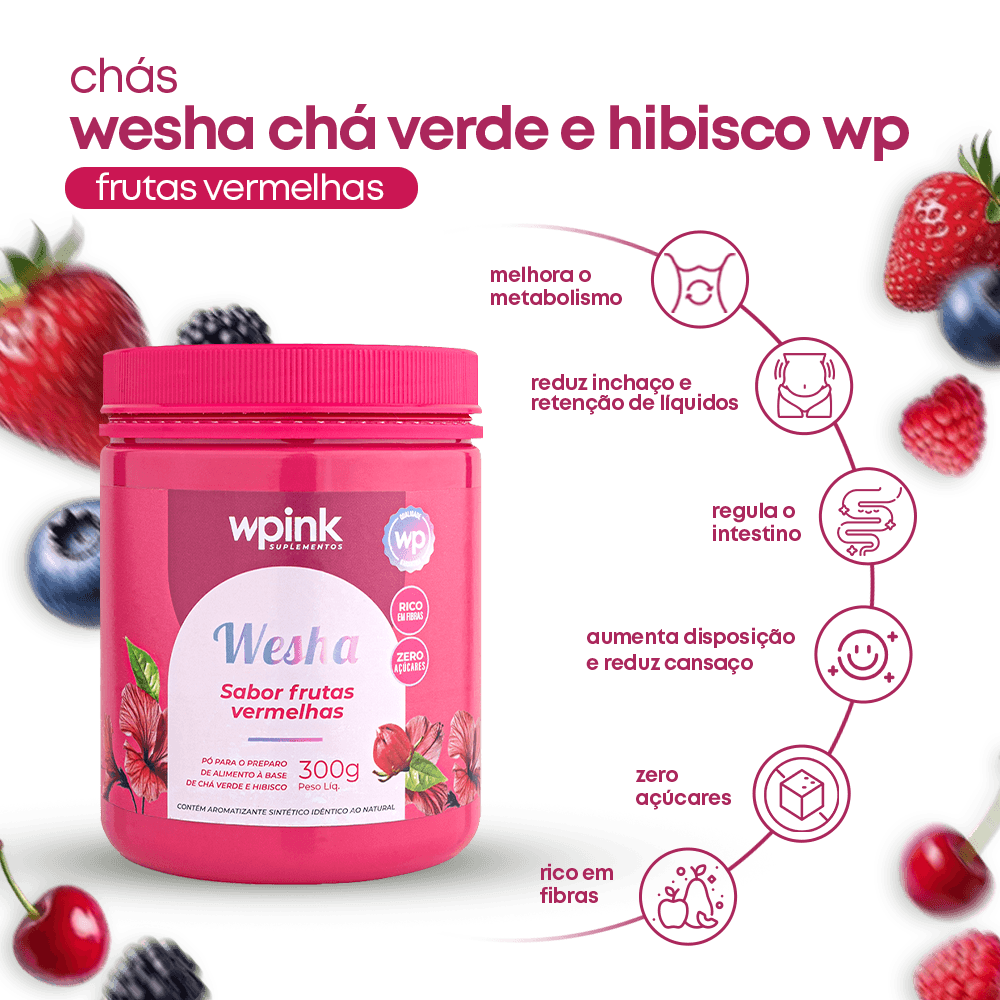 Wesha Chá Verde e Hibisco - 300g