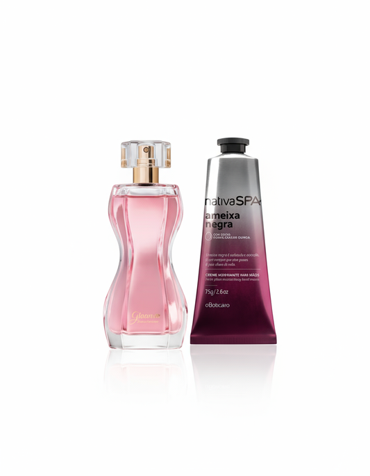Kit Presente Glamour e Creme de Mãos Ameixa Negra