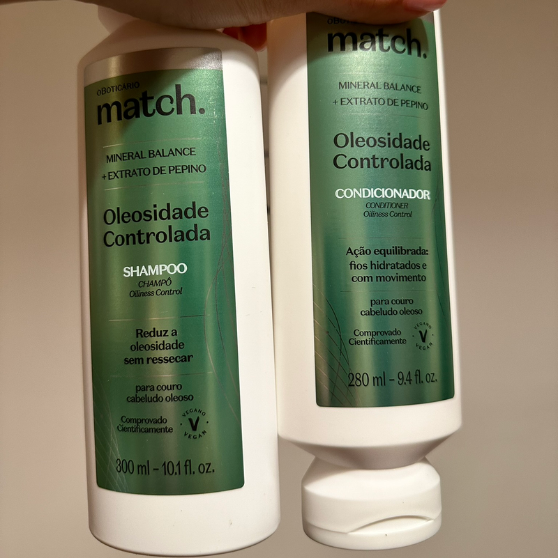 Cabelos Oleosos - Hair Pack Oiliness Control - Kit Shampoo e Condicionador