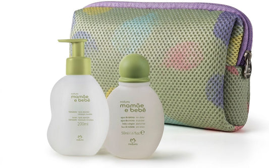 kit viagem  Mamãe e Bebê com nécessaire -  Natura