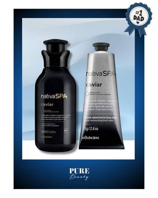 Kit Nativa SPA Caviar (creme corporal + creme para mãos) - O Boticário