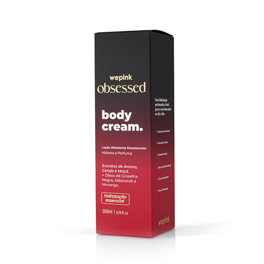 Body Cream Obsessed Desodorante Hidratante 200ml