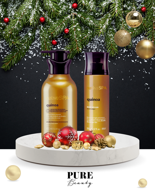 Coffret Presente Loção Corporal e Body Splash Quinoa
