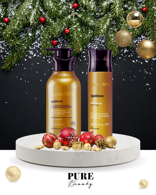 Kit Presente Loção Corporal e Body Splash Quinoa
