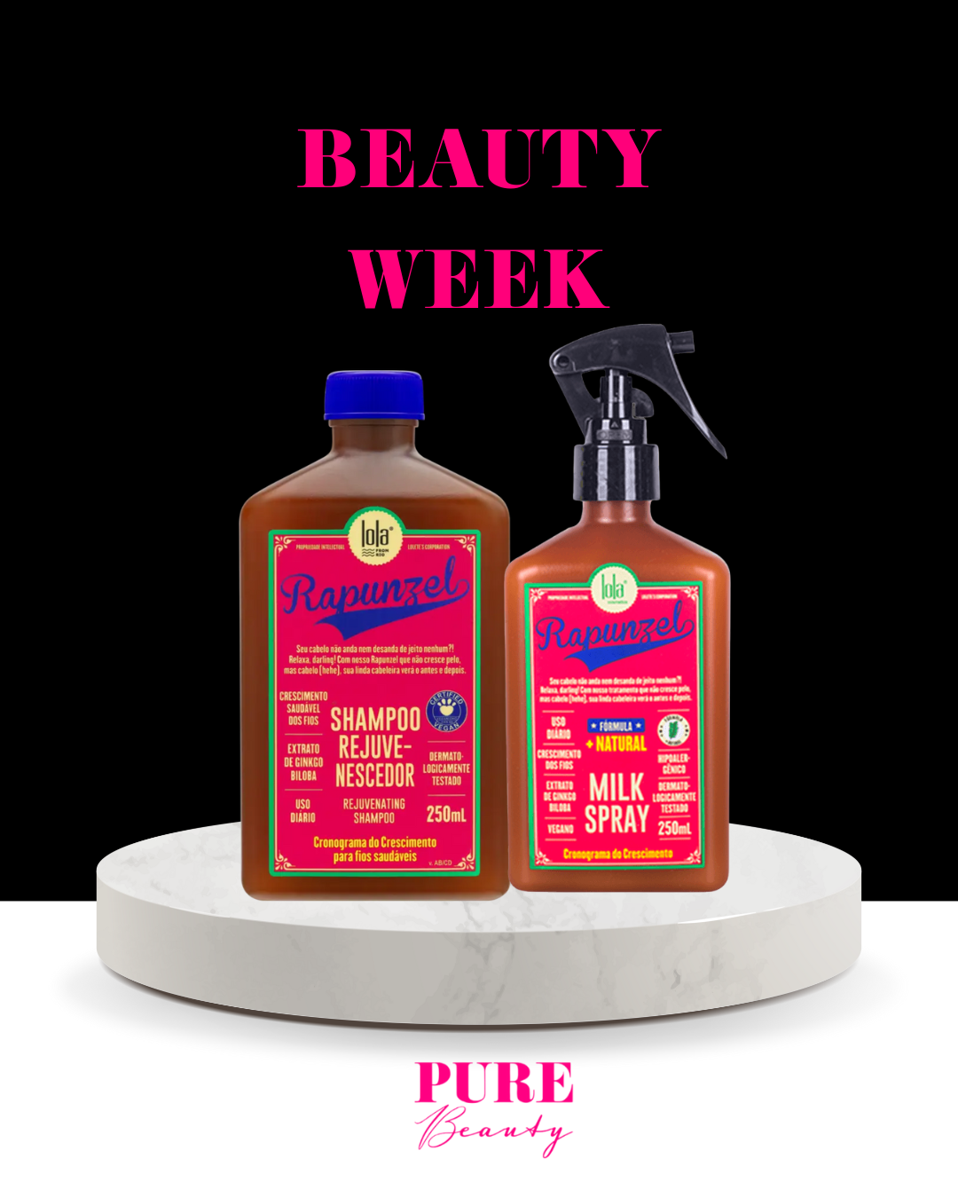 Kit Shampoo e Condicionador Rapunzel