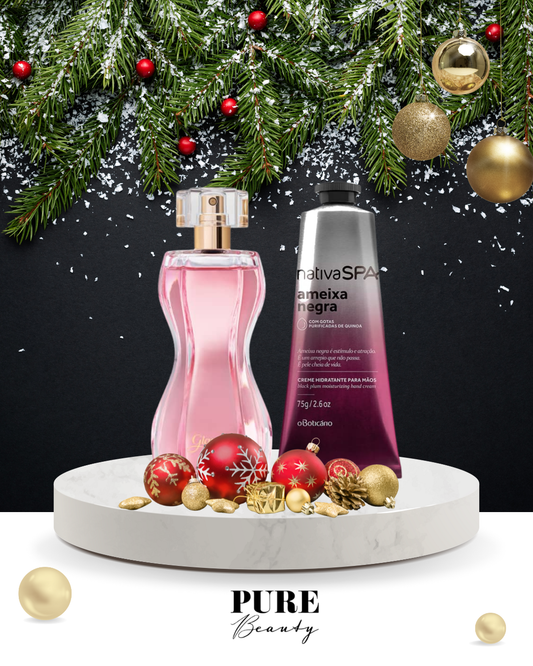 Kit Presente Glamour e Creme de Mãos Ameixa Negra